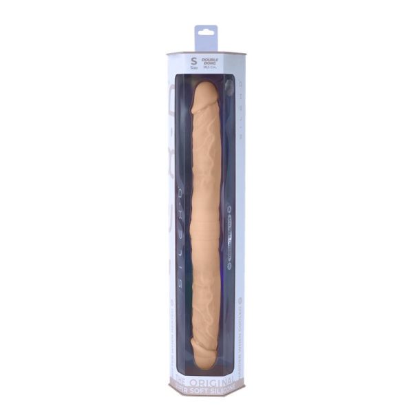 Dildo Doble Dual Density Double Dong S Natural - imagen 3
