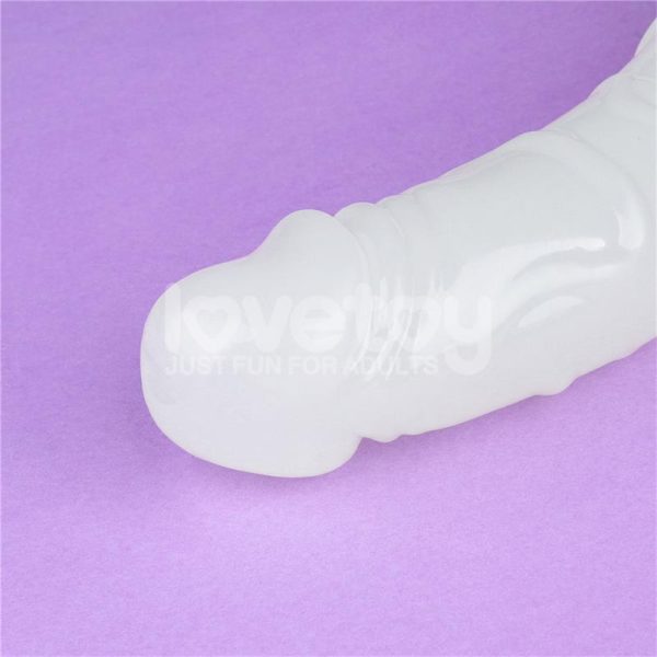 Dildo Doble Lumino Luz Azul 18.5 - imagen 3