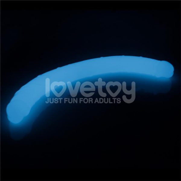 Dildo Doble Lumino Luz Azul 18.5 - imagen 8