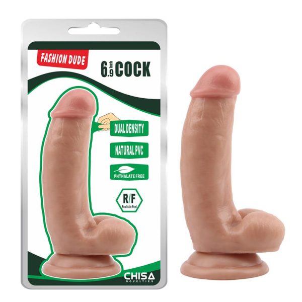 Dildo Dual Density Dude 6.9 Natural - imagen 3