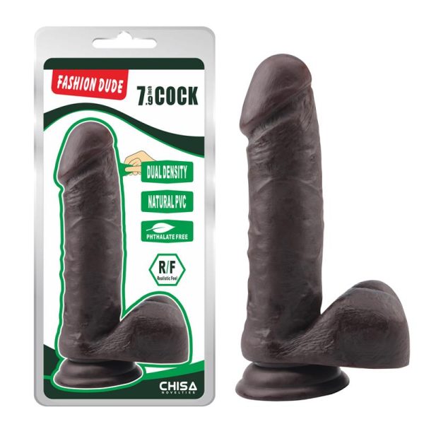 Dildo Dual Density Fashion Dude 7.9 Marron - imagen 3