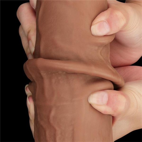 Dildo Dual Density Piel Deslizante 13.5 - imagen 13