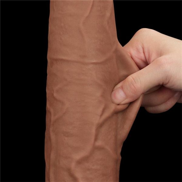 Dildo Dual Density Piel Deslizante 13.5 - imagen 3