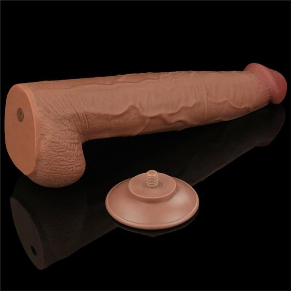 Dildo Dual Density Piel Deslizante 13.5 - imagen 6