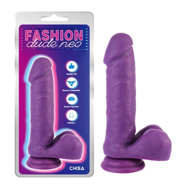 Dildo Dual Density Purpura 7.6 - imagen 4