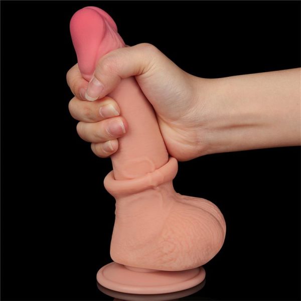 Dildo Dual Layer Piel Deslizante 7.5 - imagen 9