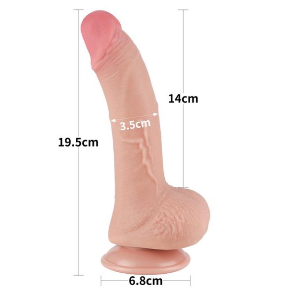 Dildo Dual Layer Piel Deslizante 7.5 - imagen 10