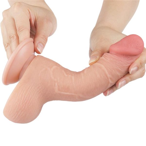 Dildo Dual Layer Piel Deslizante 7.5 - imagen 6