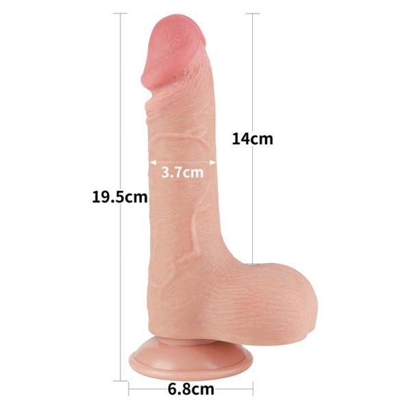 Dildo Dual Layer Piel Deslizante 7.5 - imagen 13
