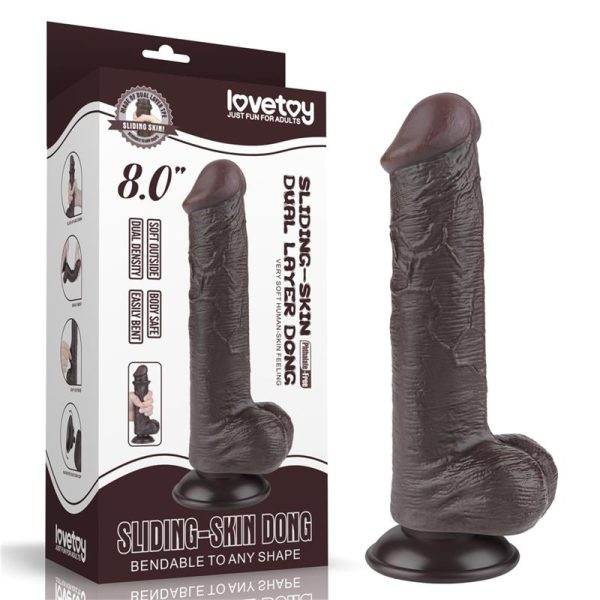 Dildo Dual Layer Piel Deslizante 8 - imagen 2