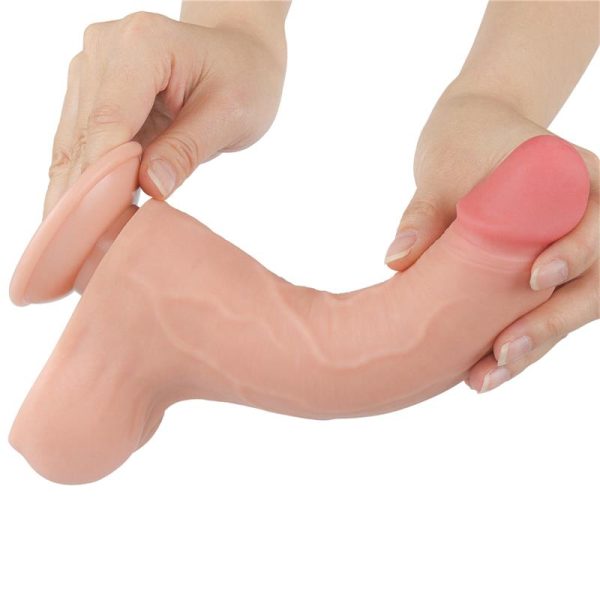 Dildo Dual Layer Piel Deslizante 8.5 - imagen 9