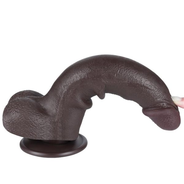 Dildo Dual Layer Piel Deslizante 8.5 - imagen 6