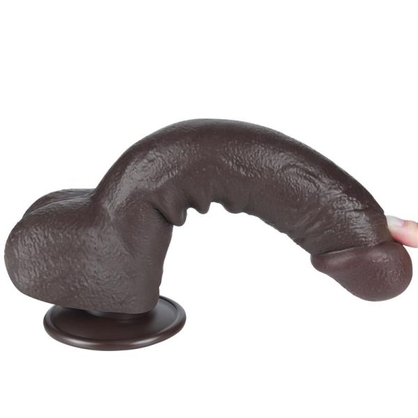 Dildo Dual Layer Piel Deslizante 9.5 - imagen 5