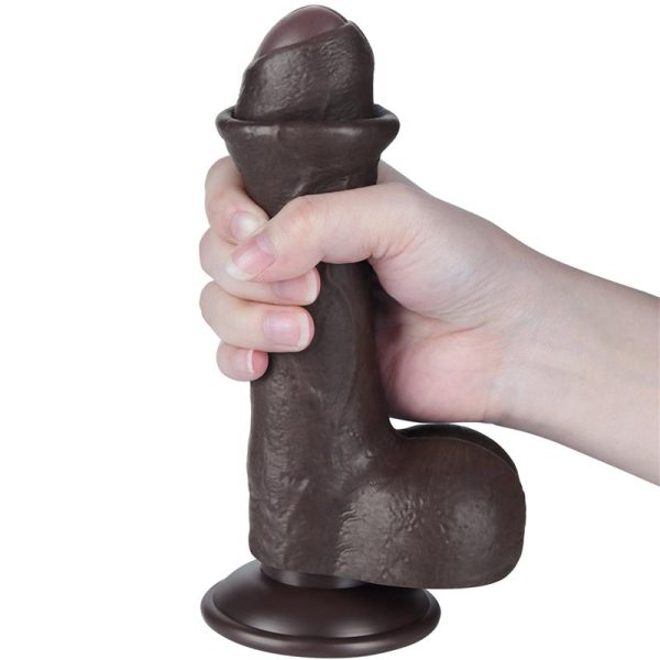 Dildo Dual Layer Piel Retractil 7 - imagen 5