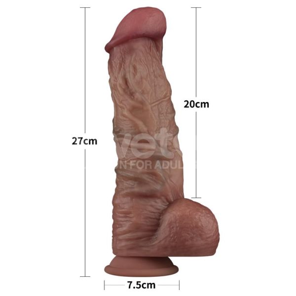 Dildo Dual Layered XXL 10.5 Negro - imagen 6