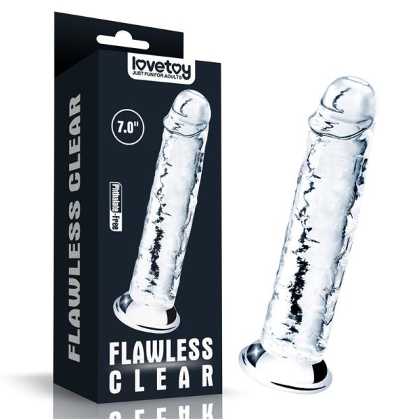 Dildo Flawless Clear 7 Transparente - imagen 2