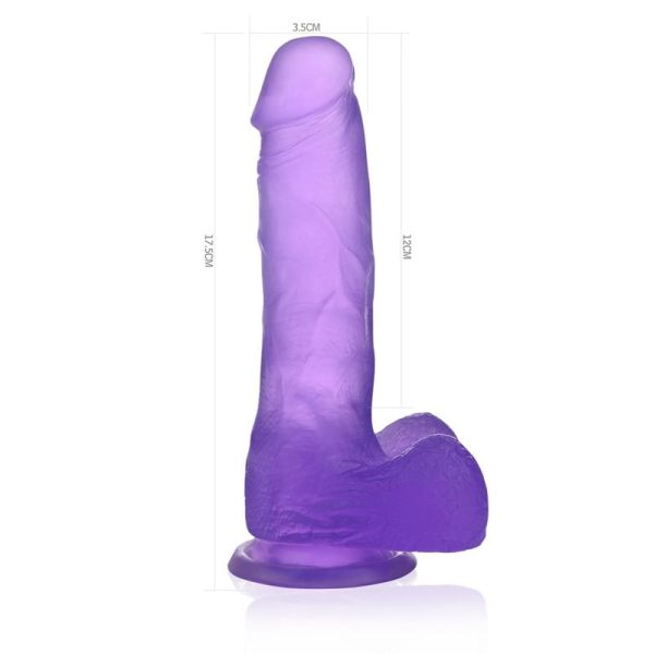 Dildo Jelly Studs 7 Púrpura - imagen 4