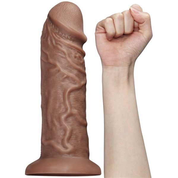 Dildo King 10.5 con Vibración Chubby Marrón - imagen 11
