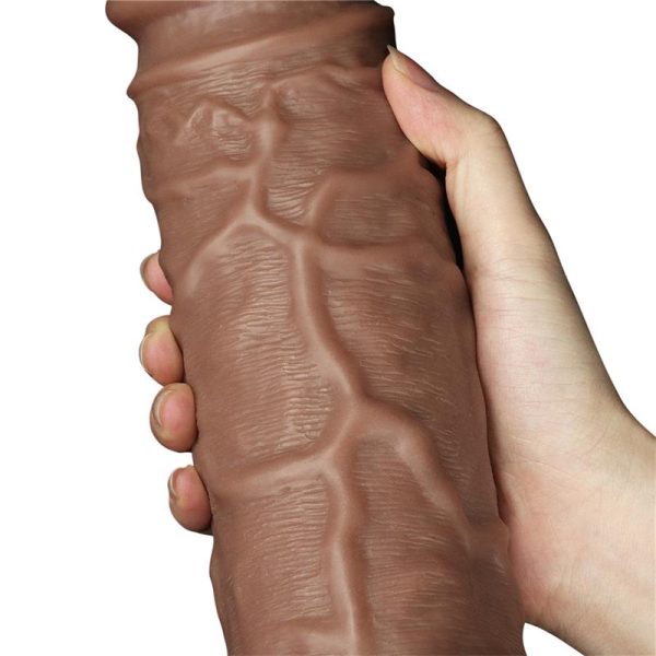 Dildo King 10.5 con Vibración Chubby Marrón - imagen 3
