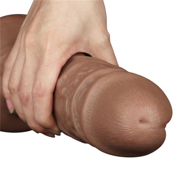 Dildo King 10.5 con Vibración Chubby Marrón - imagen 8