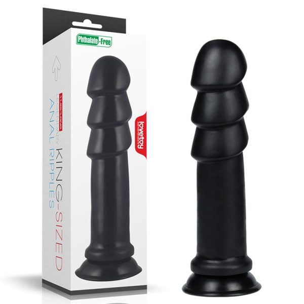 Dildo King Sized Anal Ripples 11.25 Negro - imagen 8