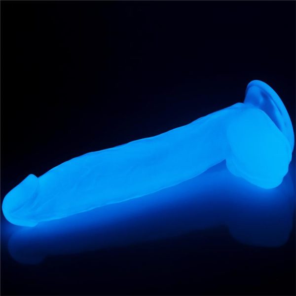 Dildo Lumino 10 Luz Azul - imagen 2