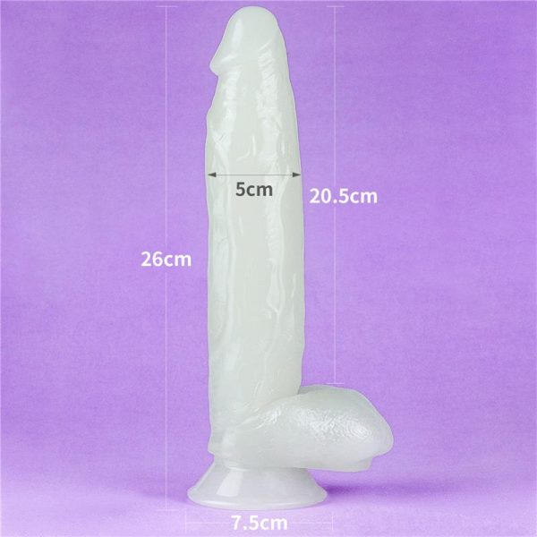Dildo Lumino 10 Luz Azul - imagen 4