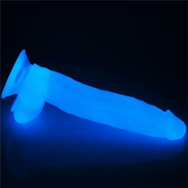 Dildo Lumino 10 Luz Azul - imagen 5