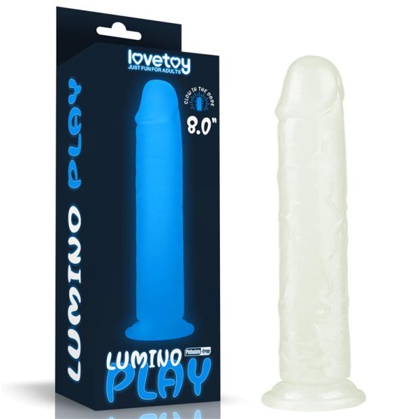 Dildo Lumino 8 Luz Azul - imagen 2