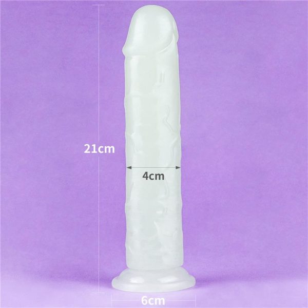 Dildo Lumino 8 Luz Azul - imagen 3