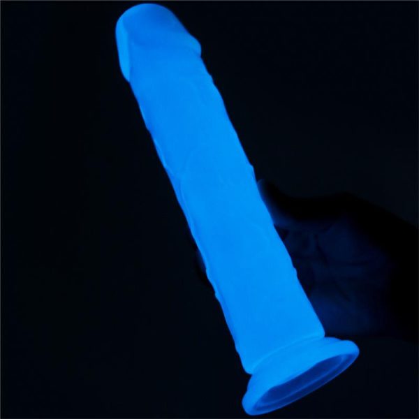 Dildo Lumino 8 Luz Azul - imagen 4