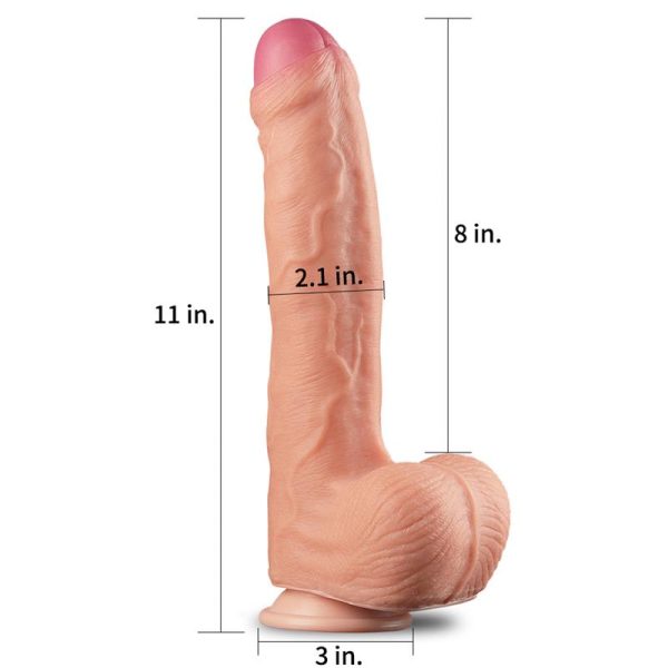 Dildo Nature 11 Dual Layer Natural - imagen 2