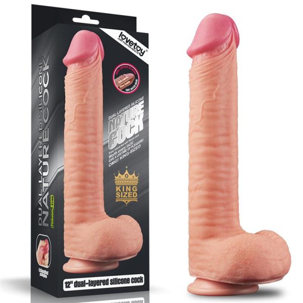 Dildo Nature 12 Dual Layer Natural - imagen 2