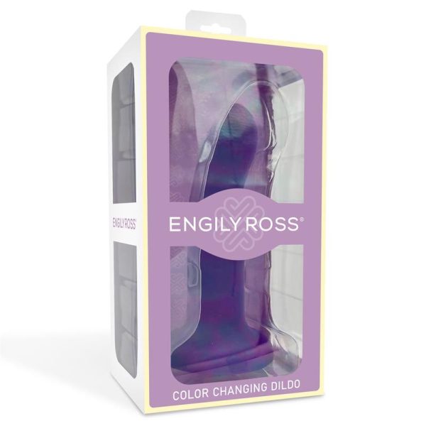 Dildo que Cambia de Color de Púrpura a Rosa Talla M 17 cm - imagen 5
