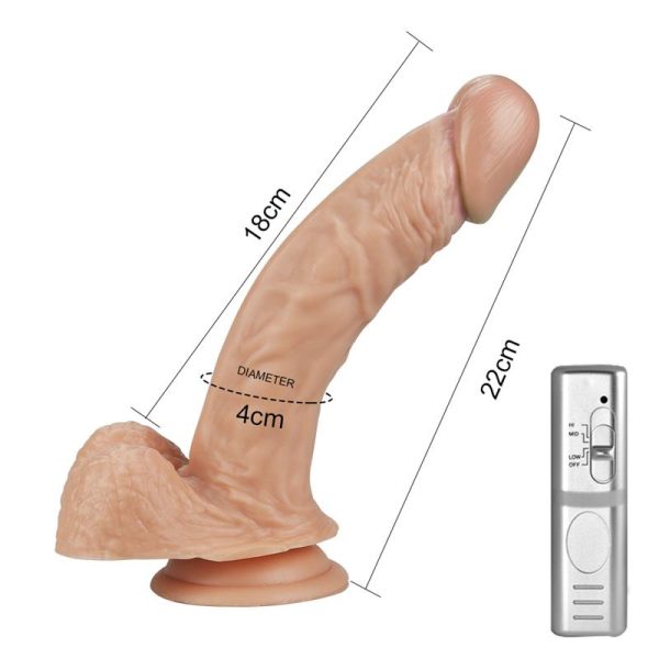 Dildo Real Extreme con Vibración 8.5 Natural - imagen 2