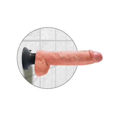 Vibrador Realista y Testículos 10 - Color Natural
