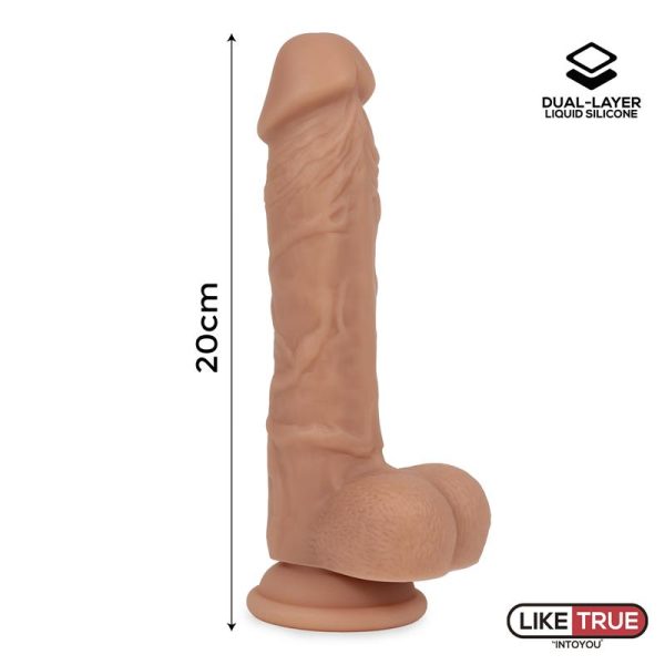 Dildo Realista Silicona Líquida Dual Layer 8 - imagen 2