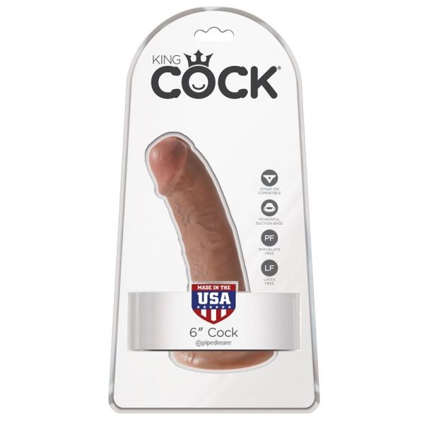 King Cock Pene de 6 - Bronceado - imagen 5