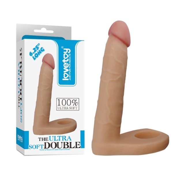 Dildo The Ultra Soft Double 6.25 Natural - imagen 4