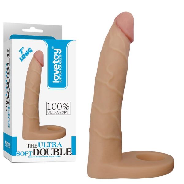 Dildo The Ultra Soft Double 7 Natural - imagen 3