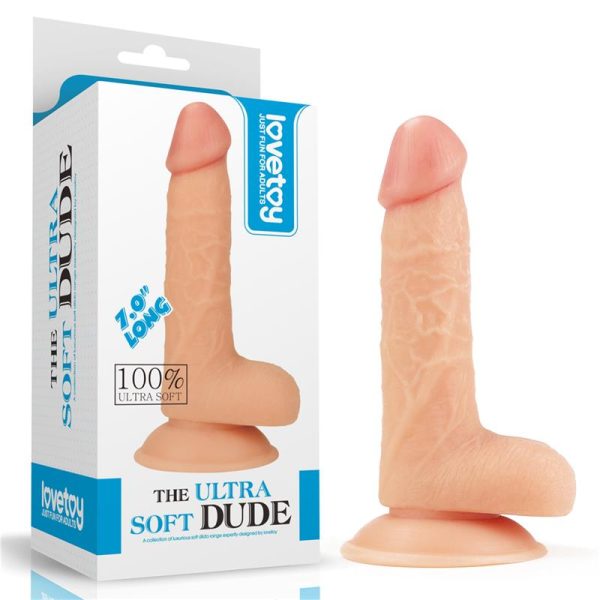 Dildo The Ultra Soft Dude 7 Natural - imagen 2