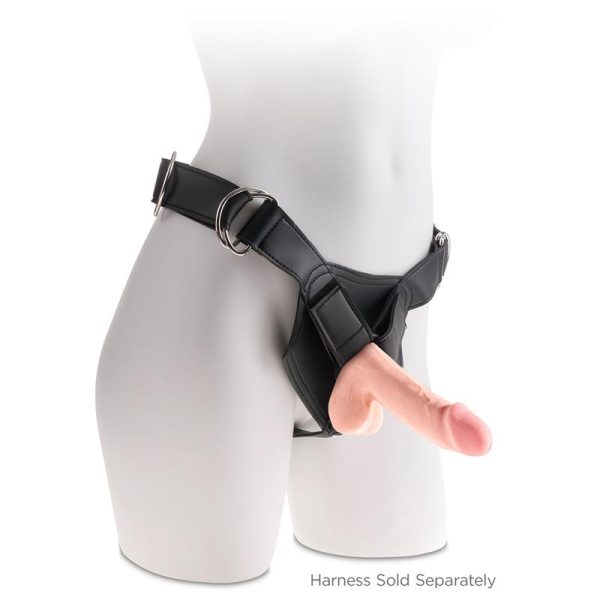 3D Dildo Triple Densidad con Testículos Plus 6.5 Natural - imagen 4