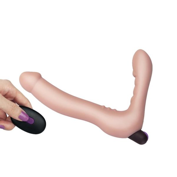 Doble Dildo Strapless Silicona USB - imagen 6