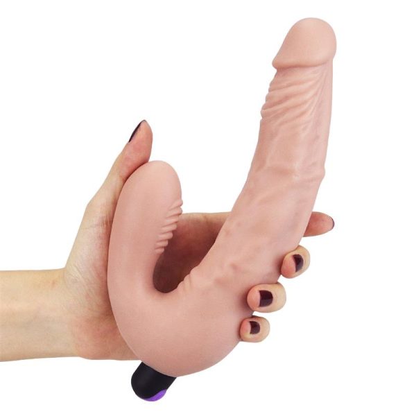 Doble Dildo Strapless Silicona USB - imagen 5
