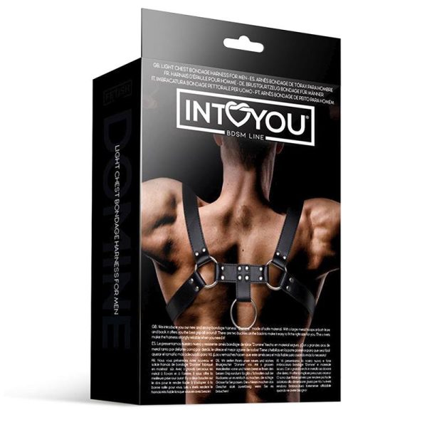 Domine Arnés Masculino para Bondage Cuero Vegano - imagen 4