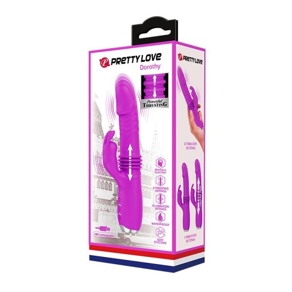 Dorothy Vibrador con Función Up and Down USB Púrpura - imagen 11