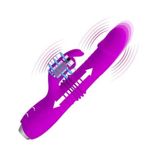 Dorothy Vibrador con Función Up and Down USB Púrpura - imagen 8