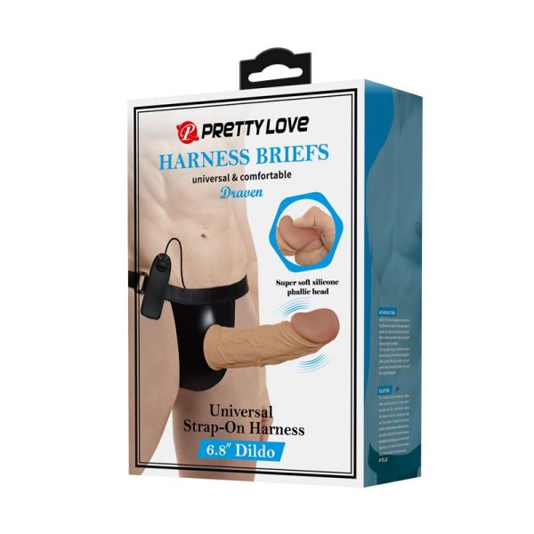 Draven Arnés Universal Ajustable con Dildo Hueco con Vibración - imagen 3