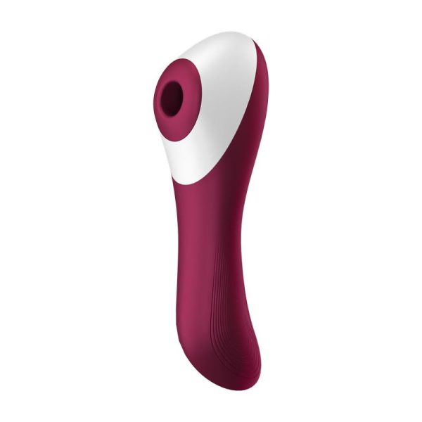 Dual Crush Vibrador y Succionador USB Rojo - imagen 3