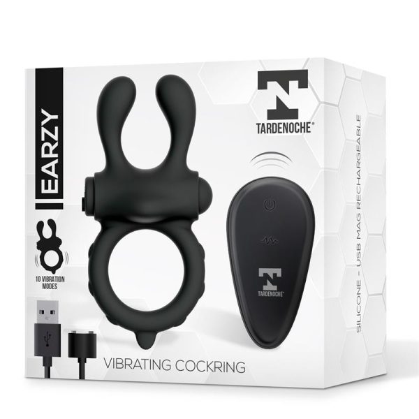 Earzy Anillo Vibrador con Control Remoto USB Magnético Silicona - imagen 6